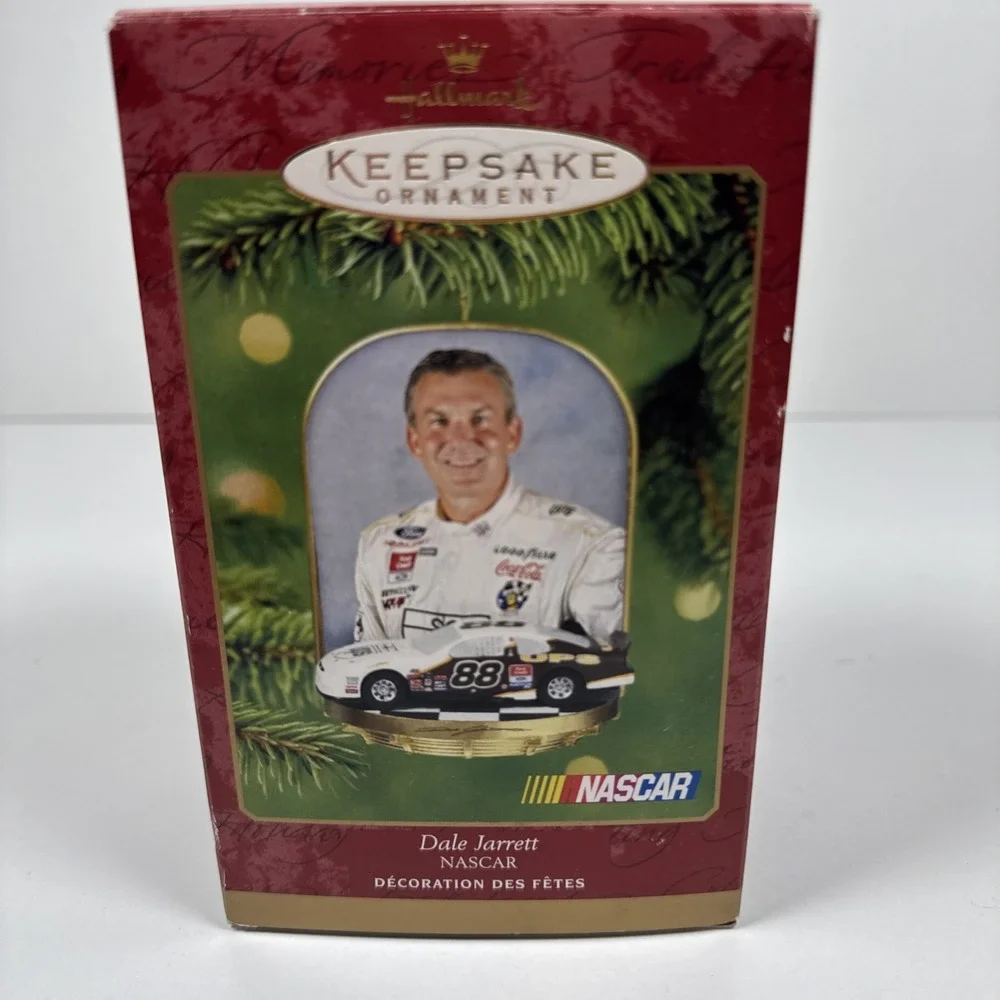 Vintage NASCAR Hallmark Keepsake Ornament w/Box     Dale Jarrett